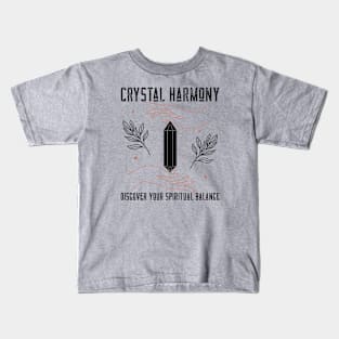 Crystal Harmony: Discover Your Spiritual Balance Kids T-Shirt